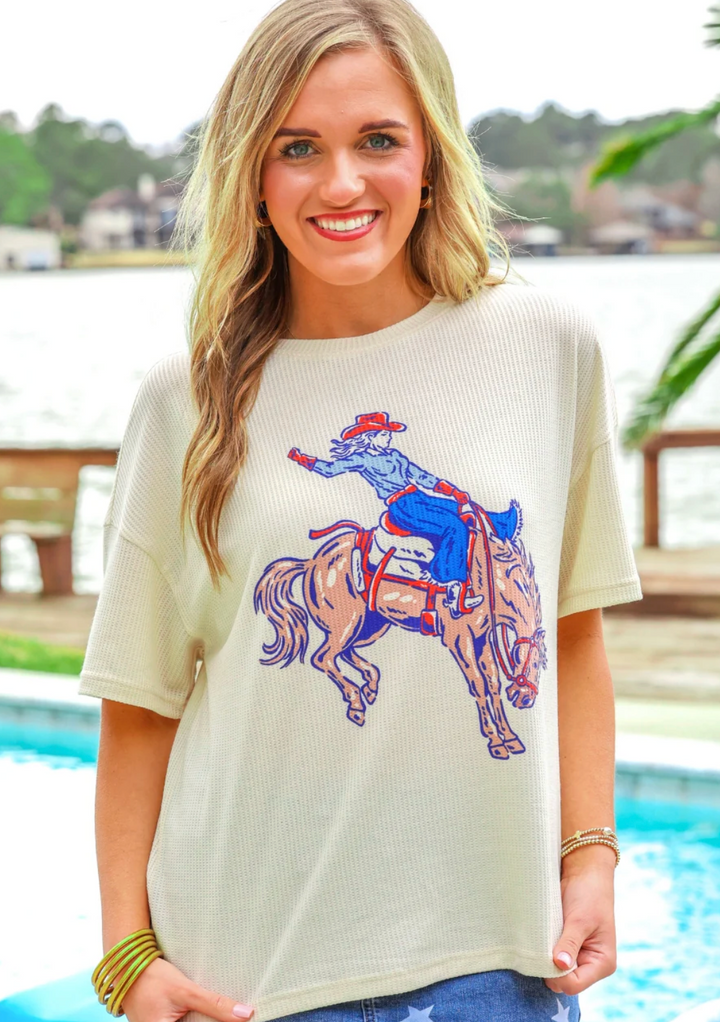 Rodeo Queen Waffle Tee