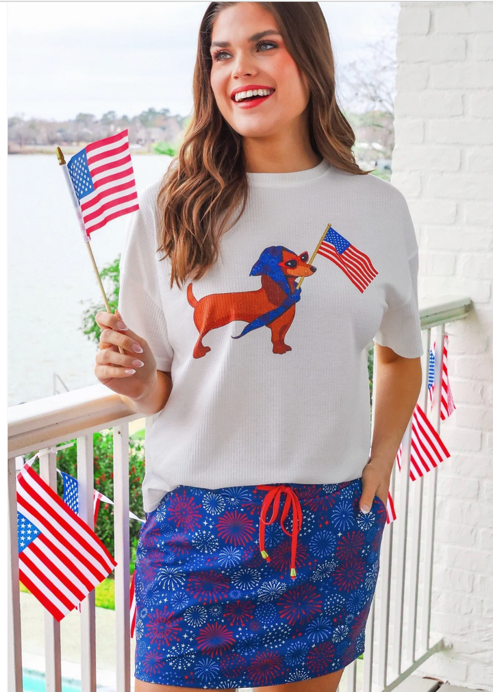 Red White and Boom Skort (plus too)