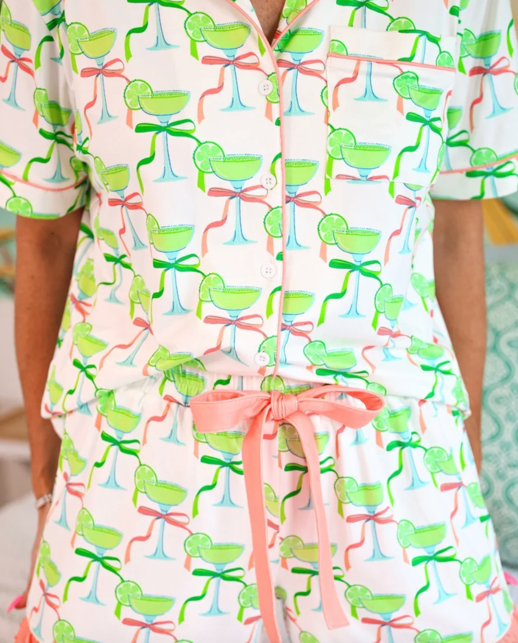 Margarita Moment Ruffle Pajama Set