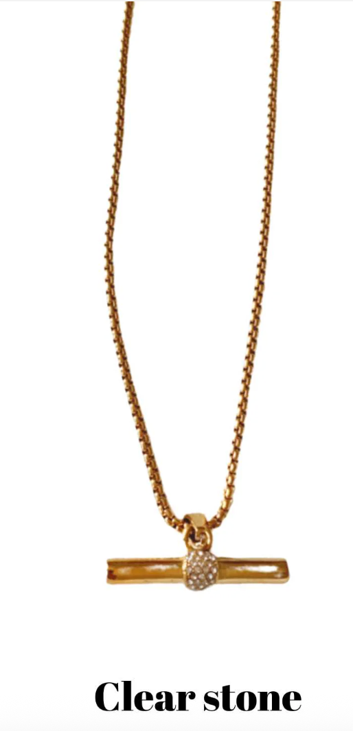 Chelsea Crystal Bar Necklace