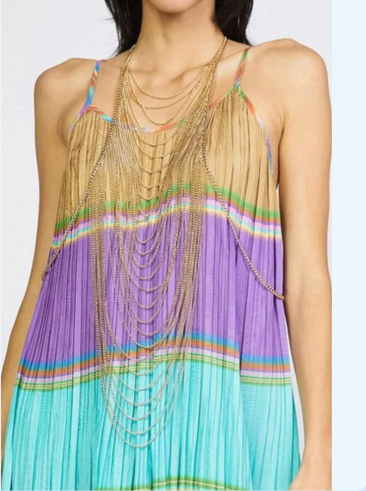 Delilah Draped Gold Necklace