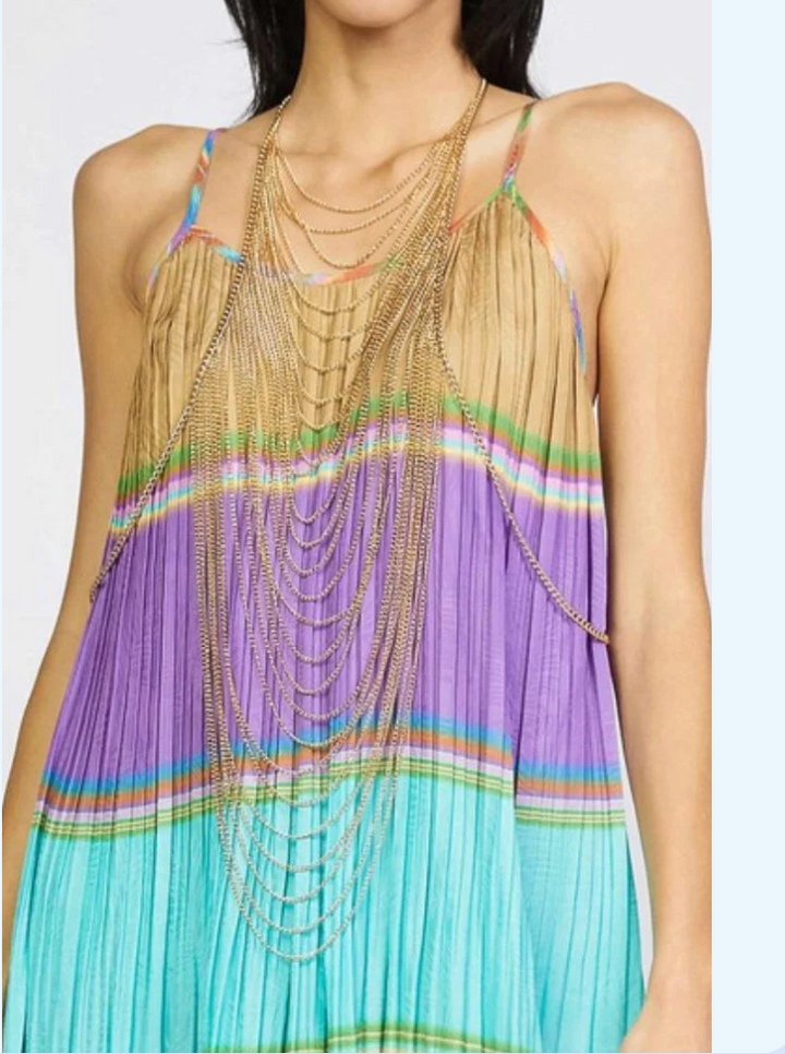 Delilah Draped Gold Necklace