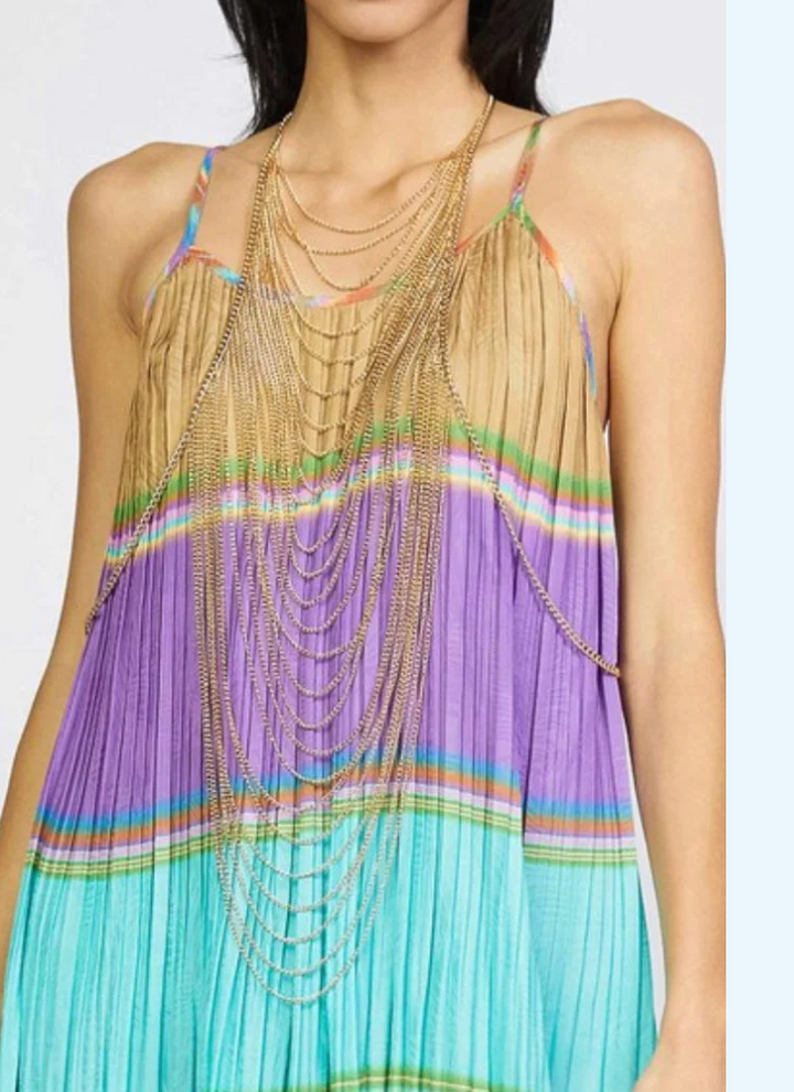 Delilah Draped Gold Necklace