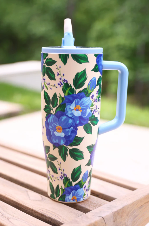 PREORDER- Caroline Floral Sleek Tumbler