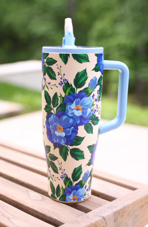 PREORDER- Caroline Floral Sleek Tumbler