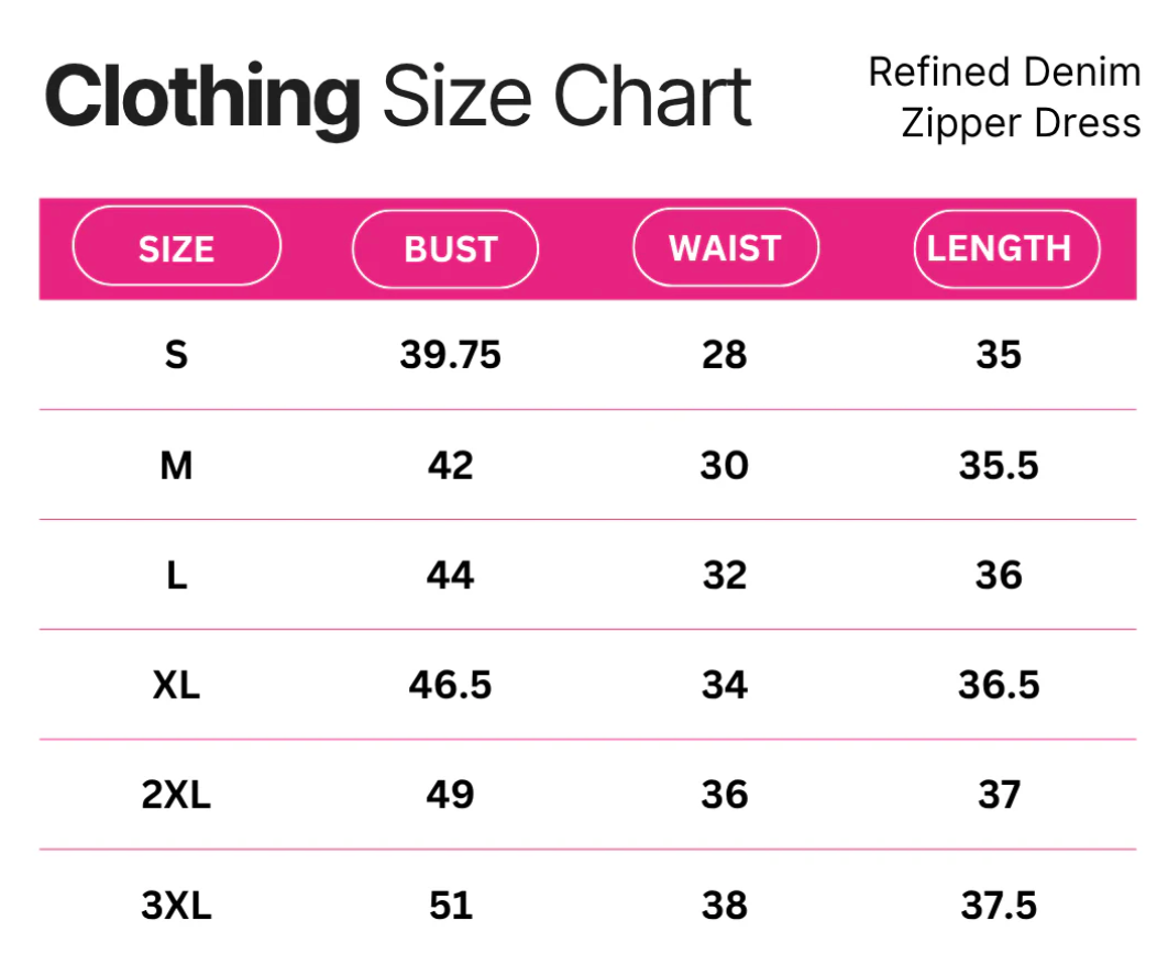 Harper Refined Denim Zipper Dress (2 colors)