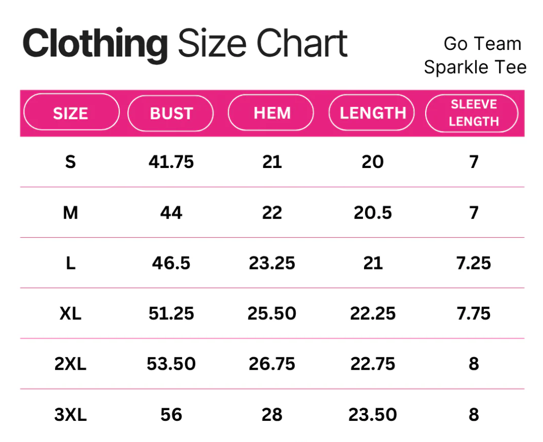 Go Team Sparkle Tee