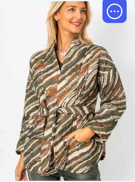 Fall For You Quilted Kimono Jacket