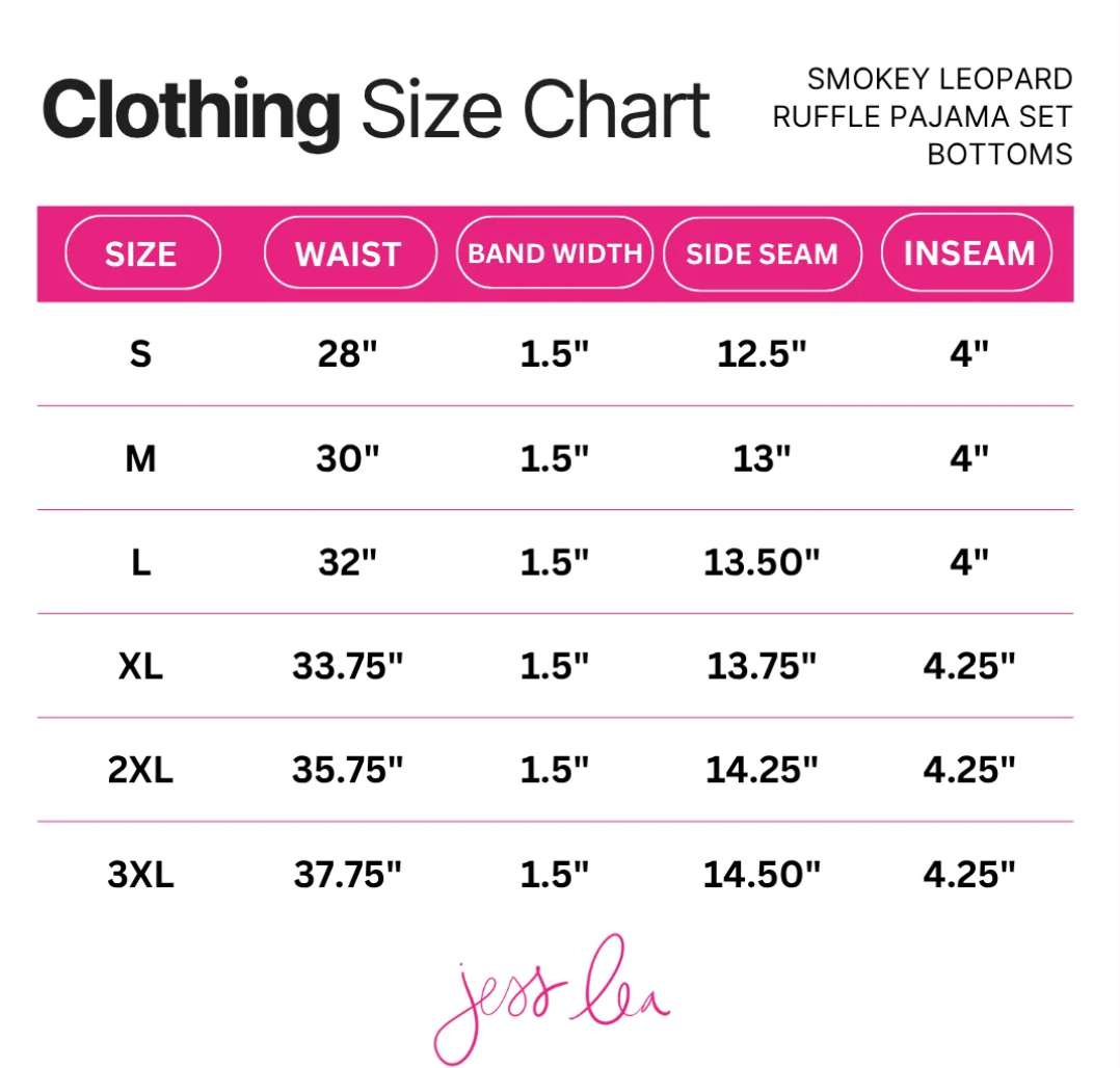 PREORDER- Smokey Leopard Ruffle Pajama Set