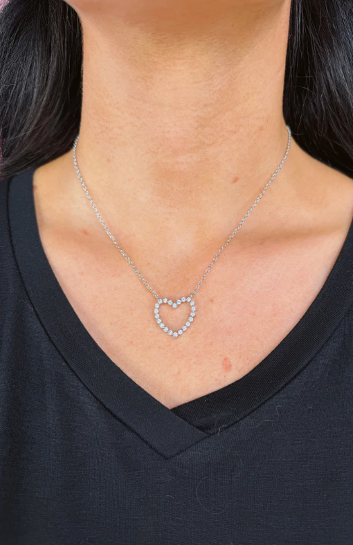 Jessica Signature Heart Pendant Necklace (2 colors)