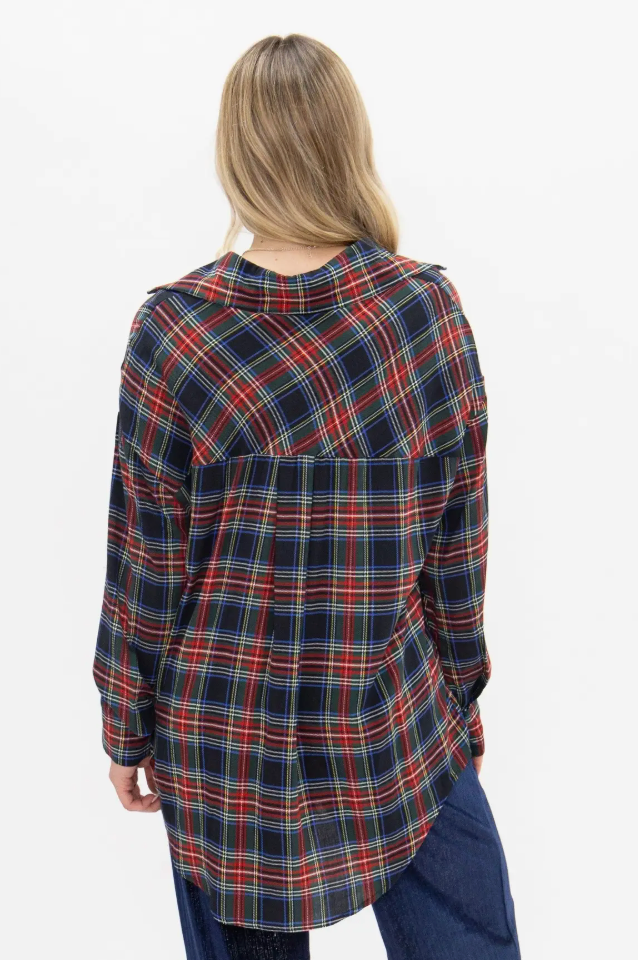PREORDER Kathryn Classic Button-Up Red Plaid