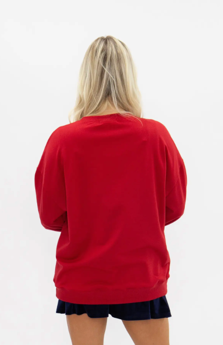PREORDER Nutcracker Stamp On Long Sleeve Shirt Red