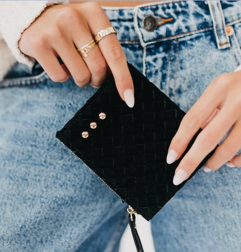 Kat Suede Wallet