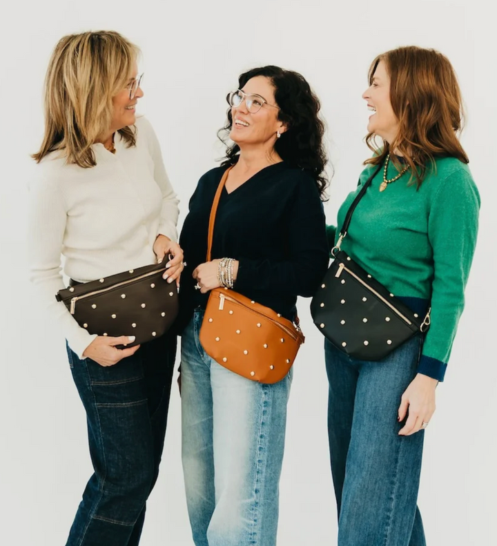 Chic Gold Studded Westlyn Bum Bag