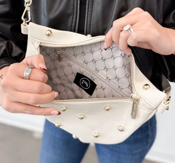 Chic Gold Studded Westlyn Bum Bag