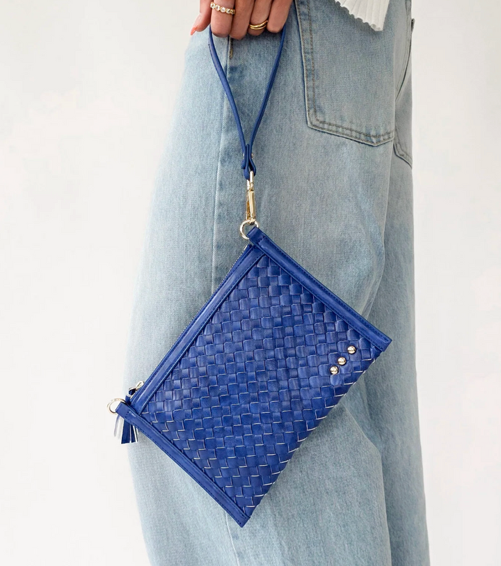 Veda Woven Crossbody and Clutch Bag