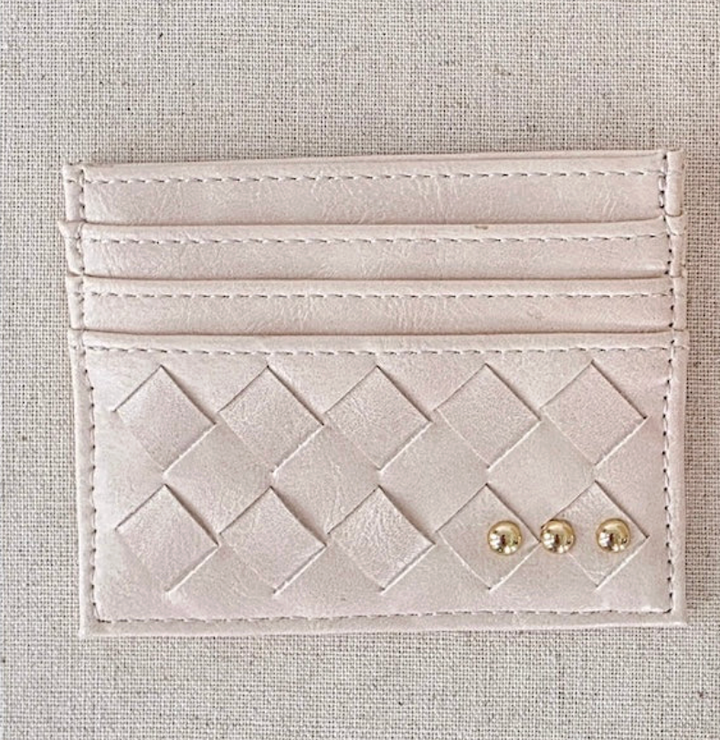 Mariah Woven Small Card Holder Wallet