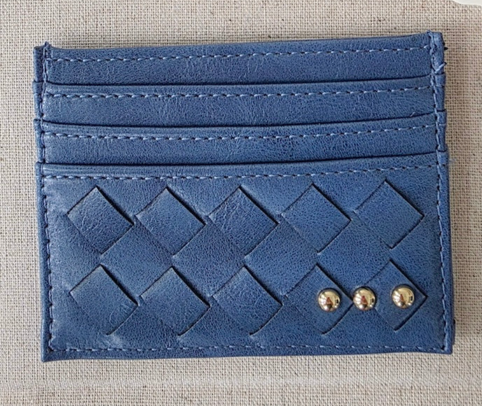 Mariah Woven Small Card Holder Wallet