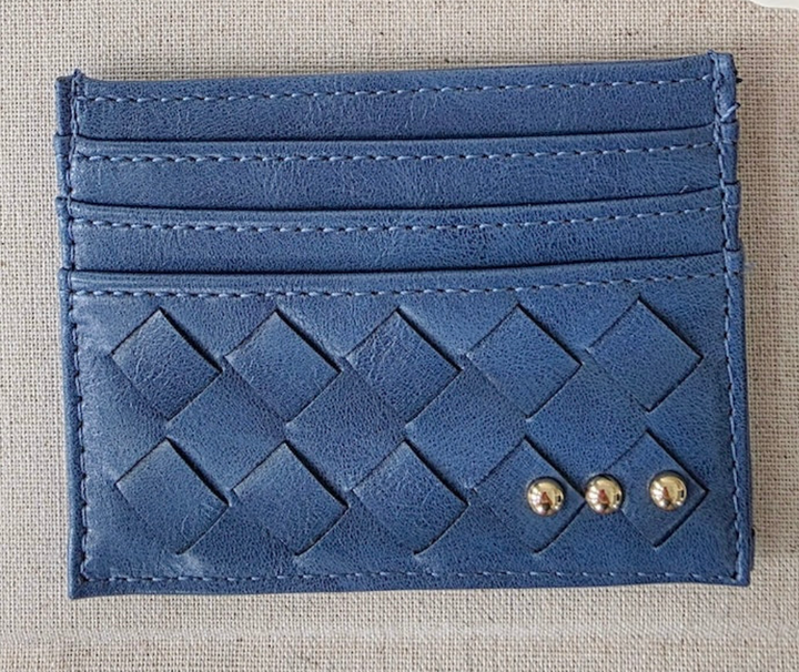 Mariah Woven Small Card Holder Wallet