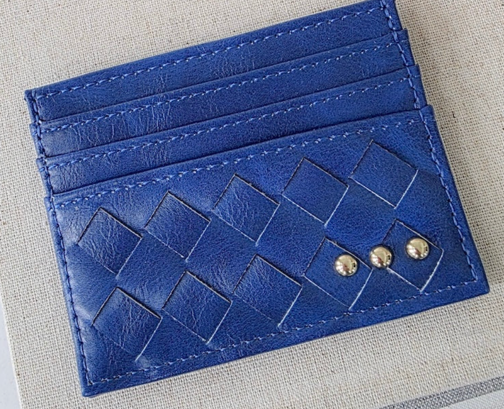 Mariah Woven Small Card Holder Wallet