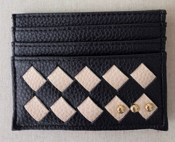 Mariah Woven Small Card Holder Wallet