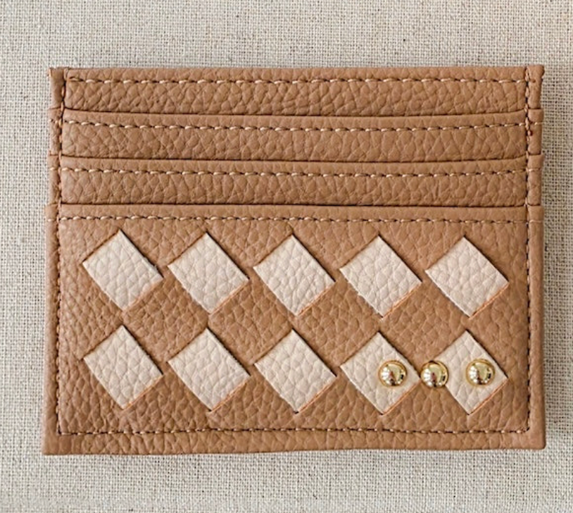 Mariah Woven Small Card Holder Wallet