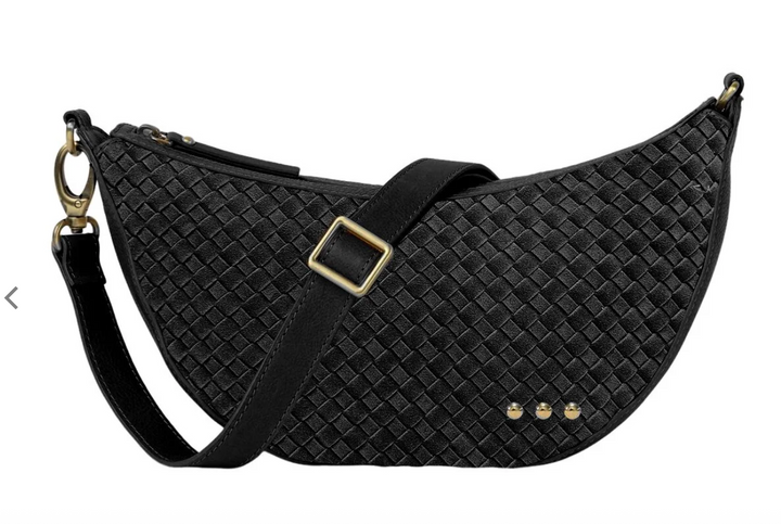 Paige Suede Woven Crossbody