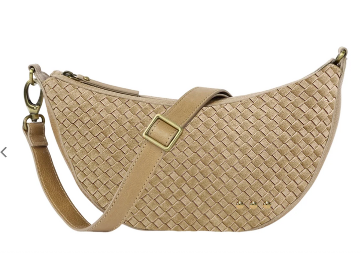 Paige Suede Woven Crossbody