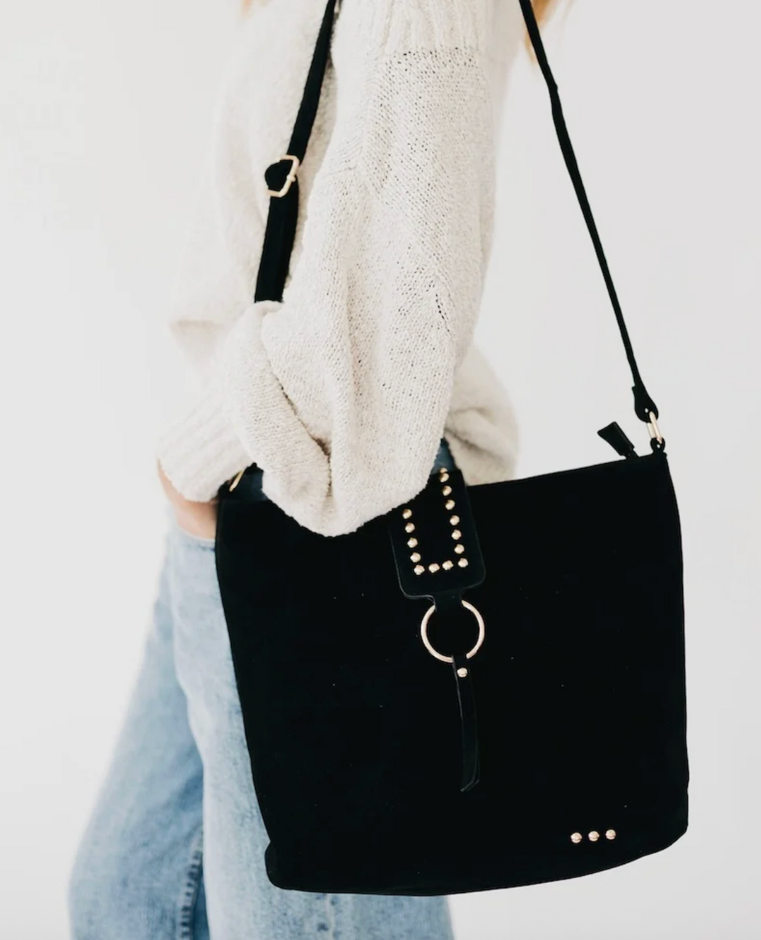 Rosemary Suede Bucket Bag