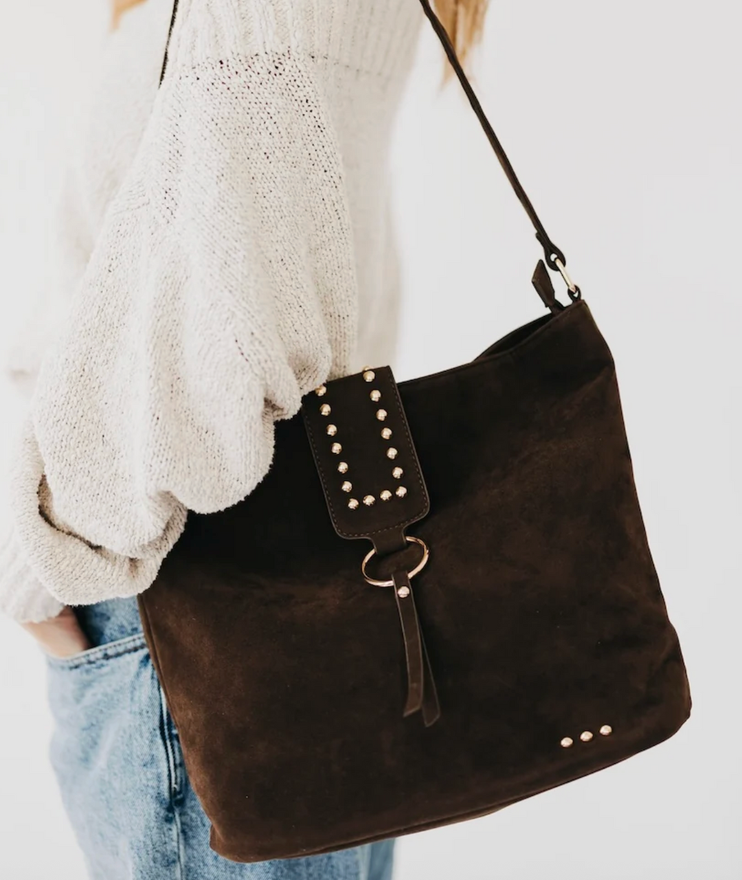 Rosemary Suede Bucket Bag