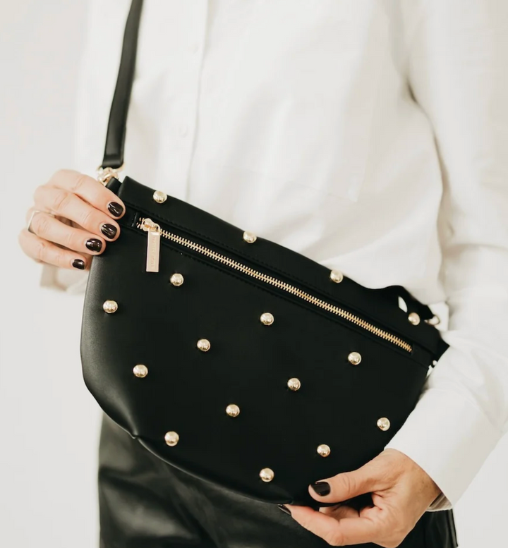 Chic Gold Studded Westlyn Bum Bag