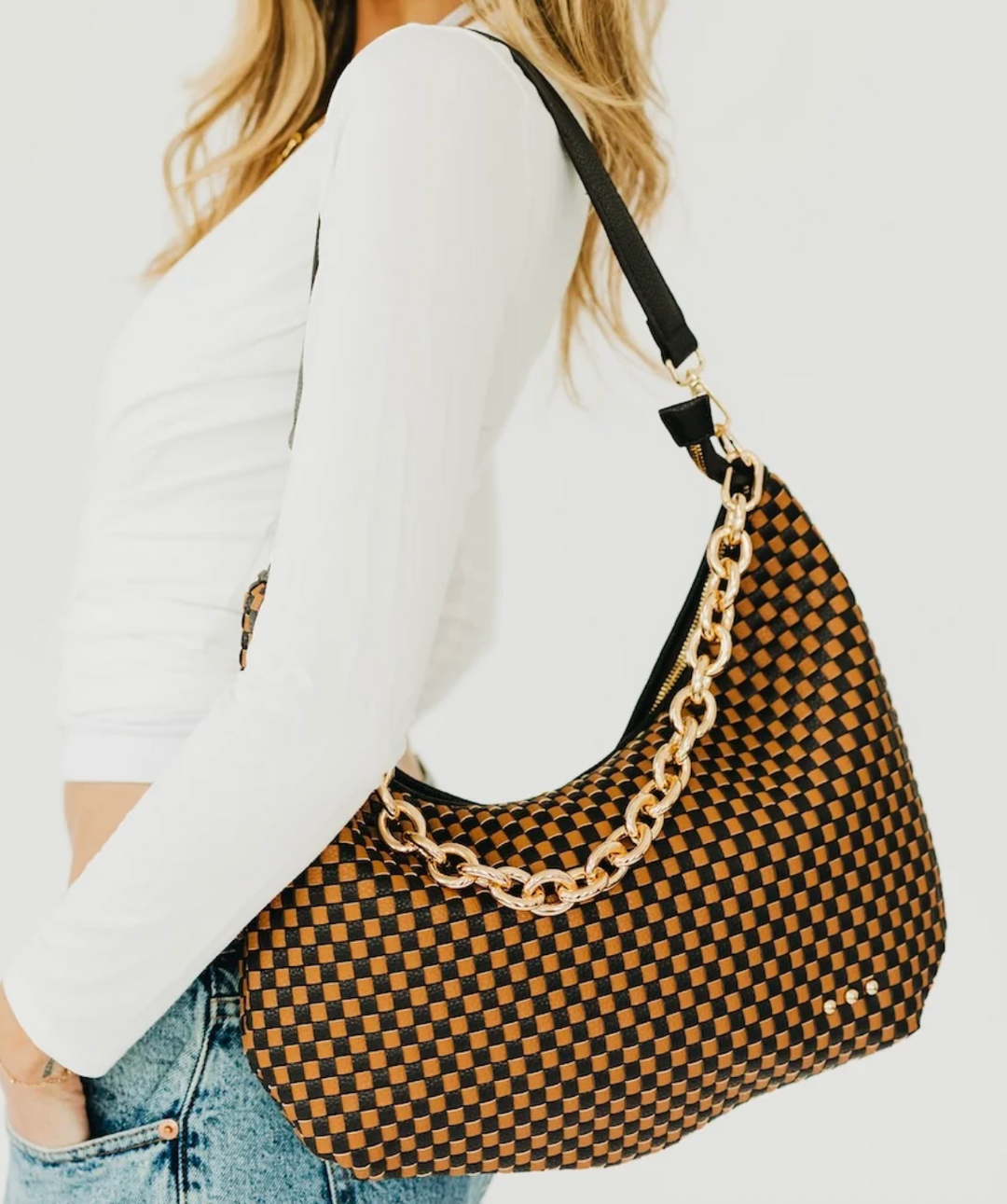 Sienna Slouchy Woven Shoulder Bag