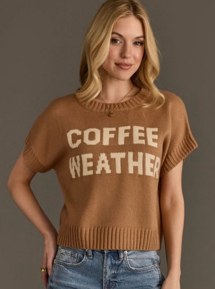 Coffee Weather Cutie Sweater Top