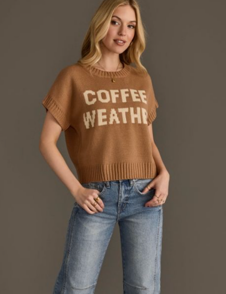 Coffee Weather Cutie Sweater Top