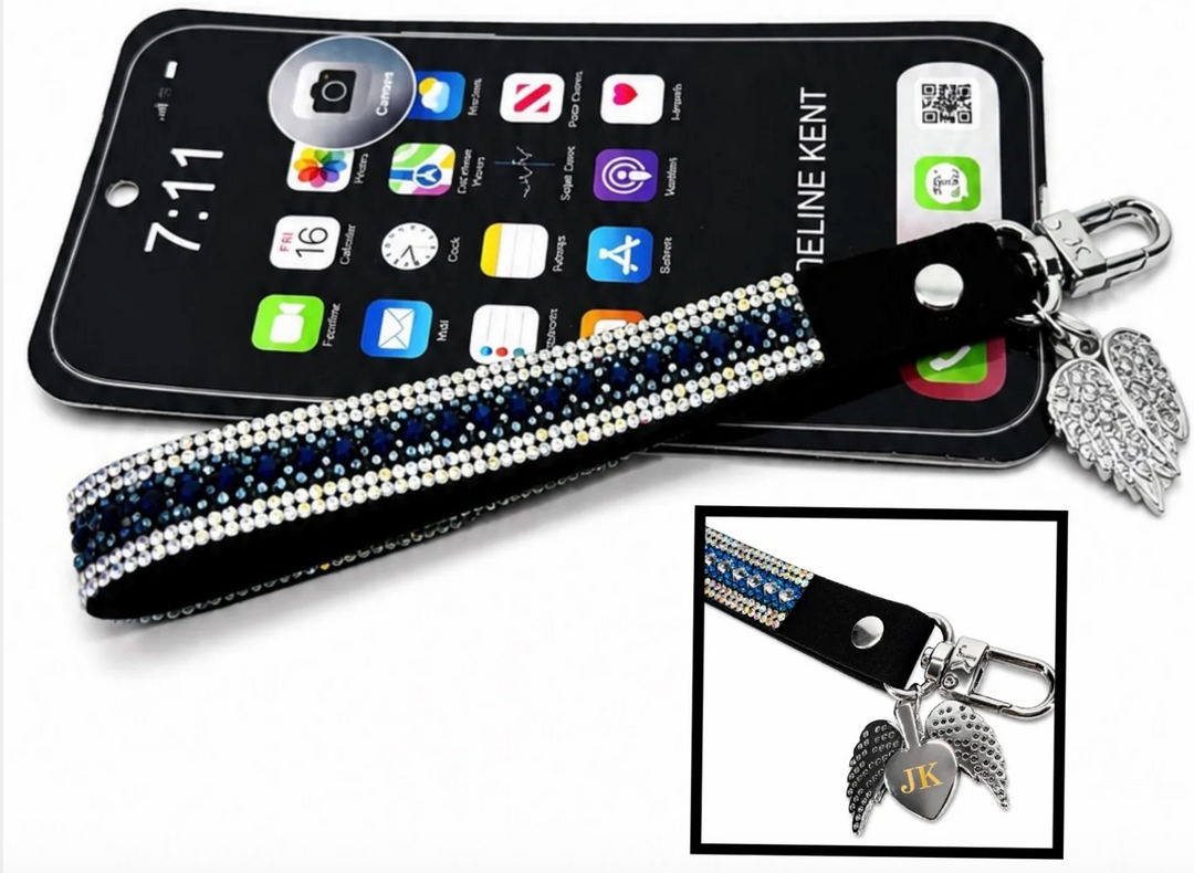 Jacqueline Kent Angel Phone Wrist Lanyard – Navy
