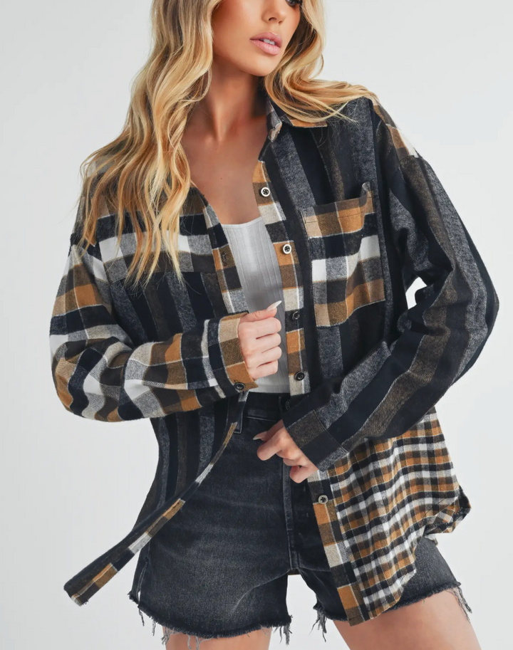 Lena Plaid Flannel Shirt