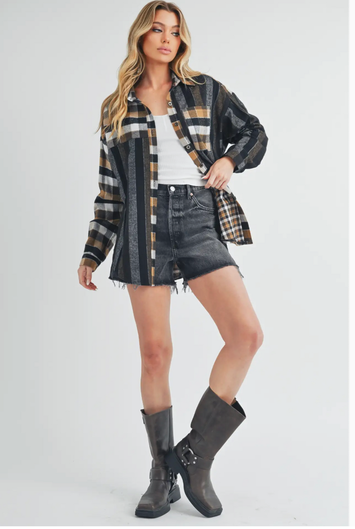 Lena Plaid Flannel Shirt