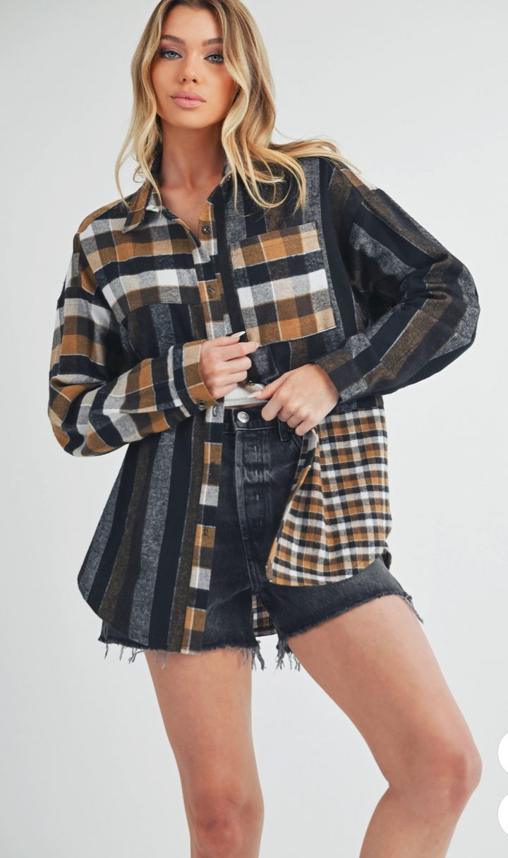 Lena Plaid Flannel Shirt