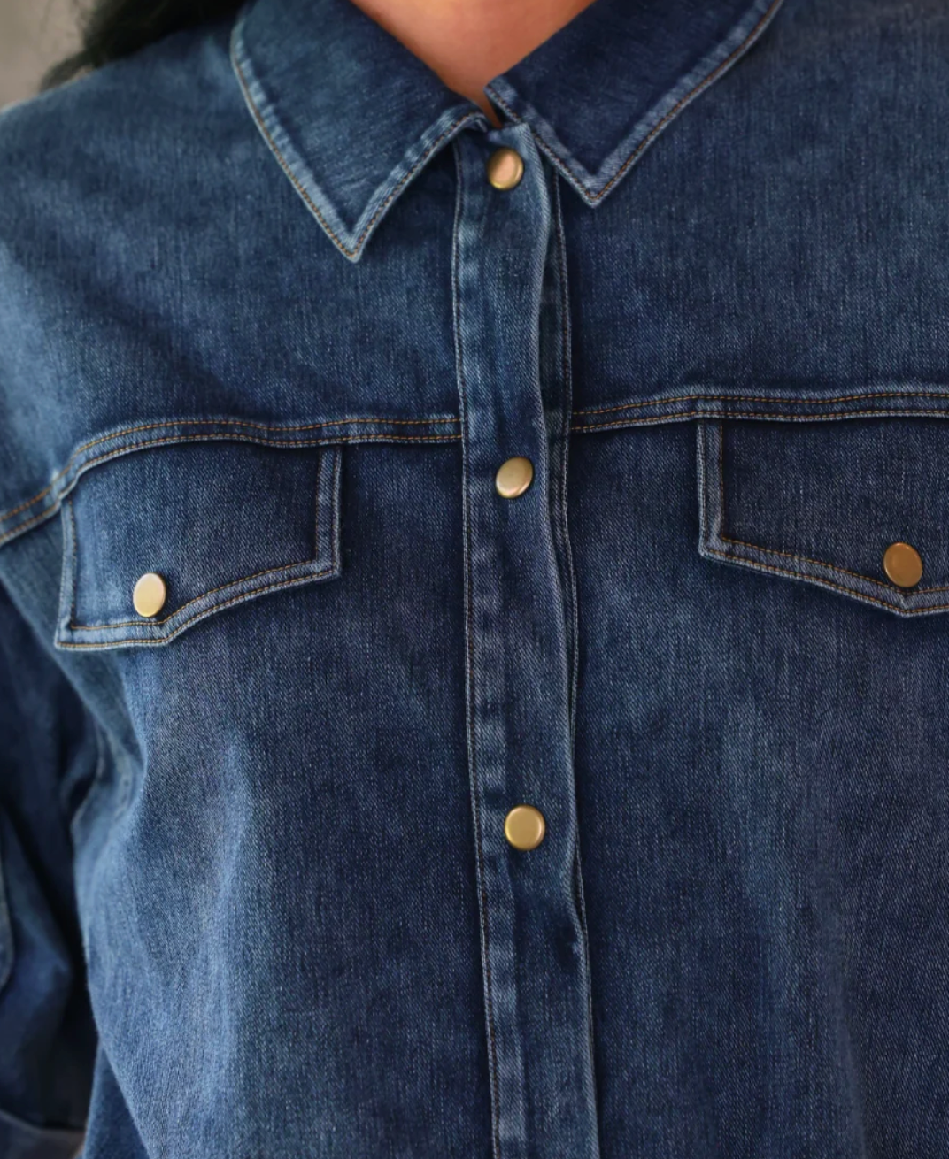 PREORDER Refined Denim Bomber Jacket- Light Wash