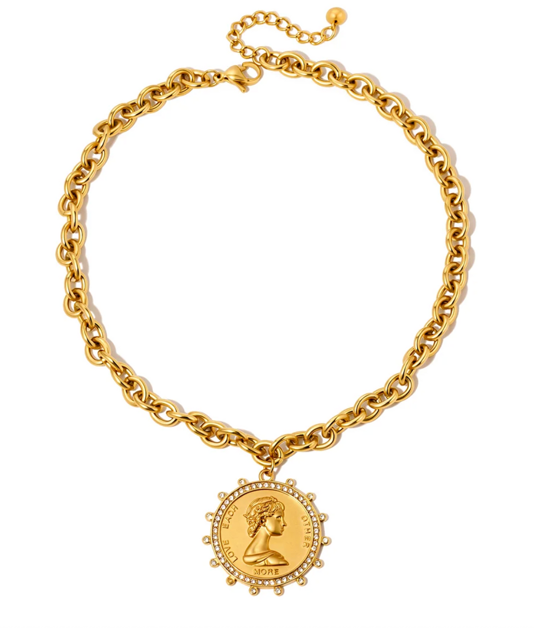 Love Each Other More Pendant Necklace - WATERPROOF
