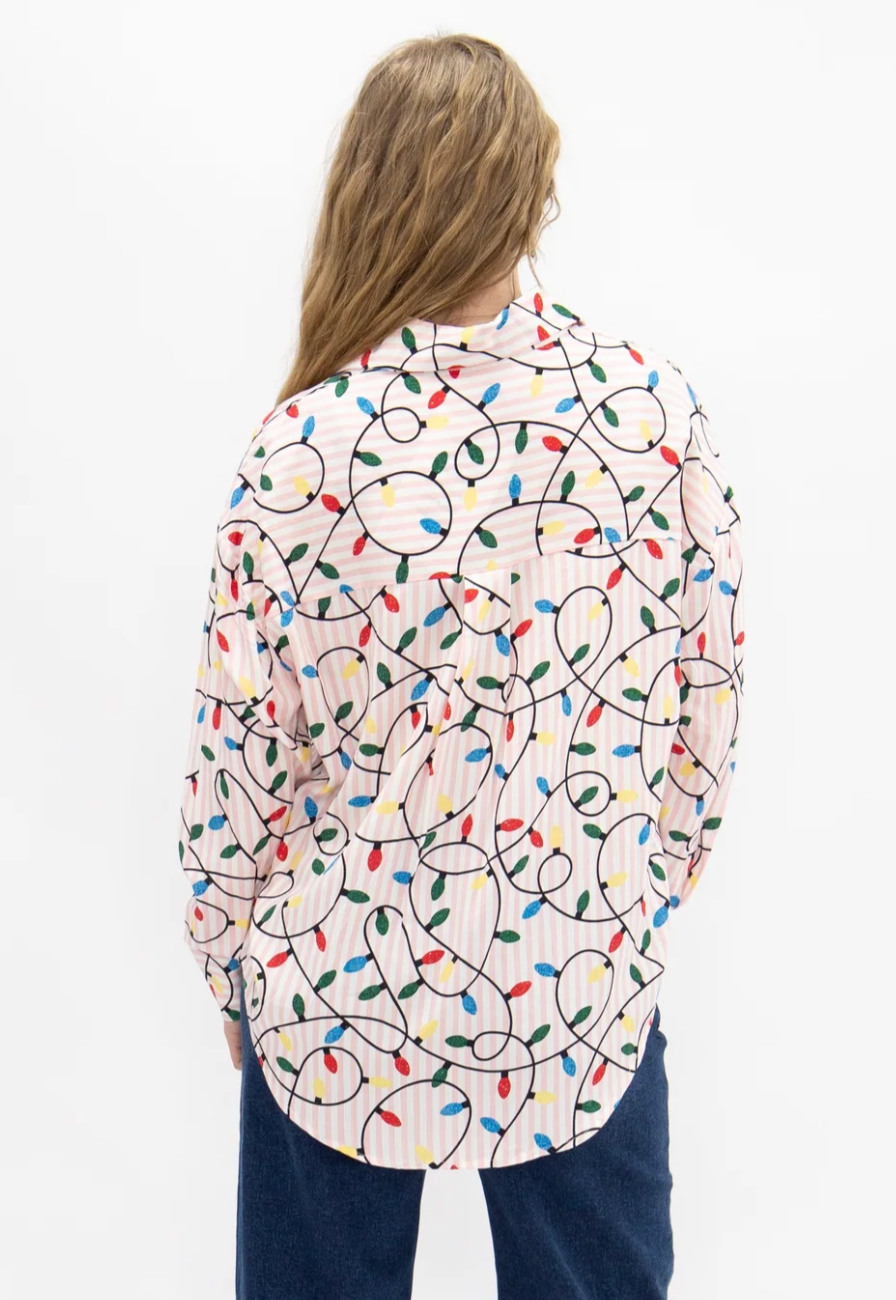 Kathryn Classic Button-Up, Christmas Lights