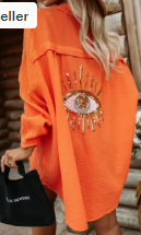 Oversized Evil Eye Gauze Cotton Button Shirt