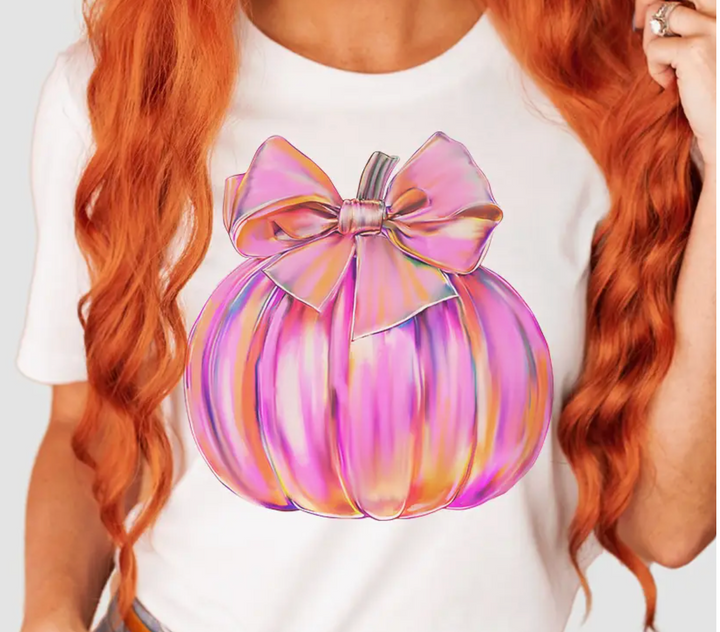 PREORDER Pink Pumpkin w/ Bling T (plus too)