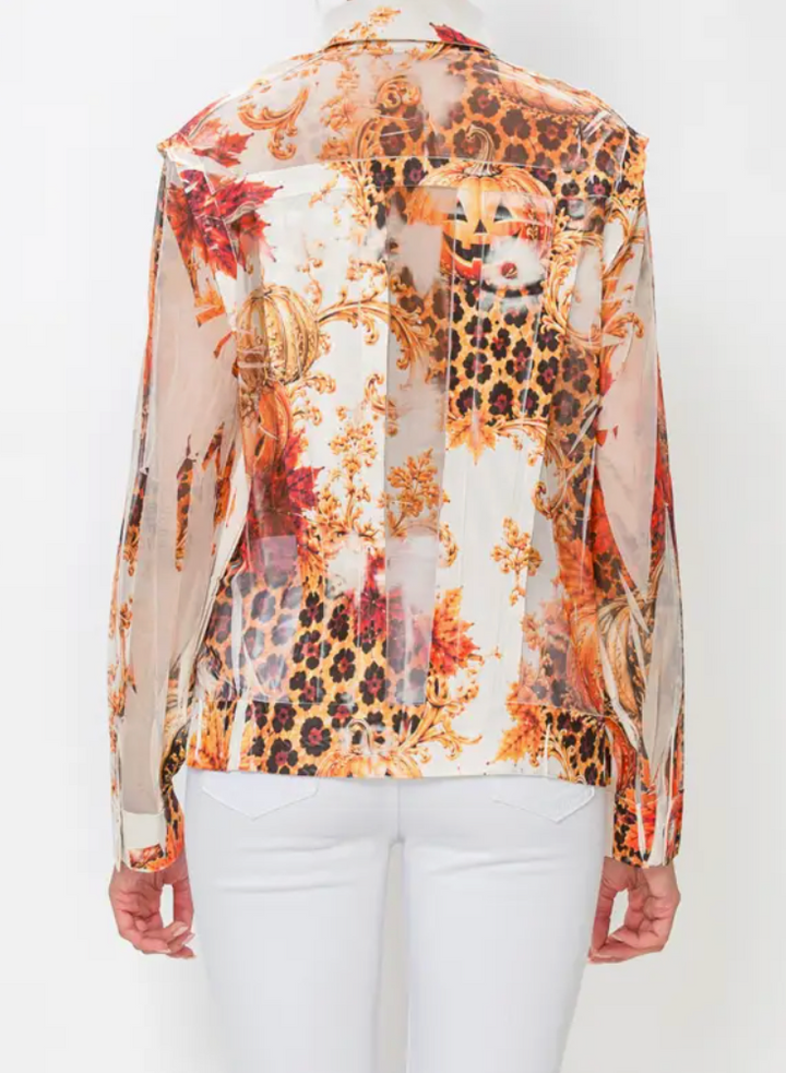 Faux Suede & Mesh Detailed Jacket -Leo