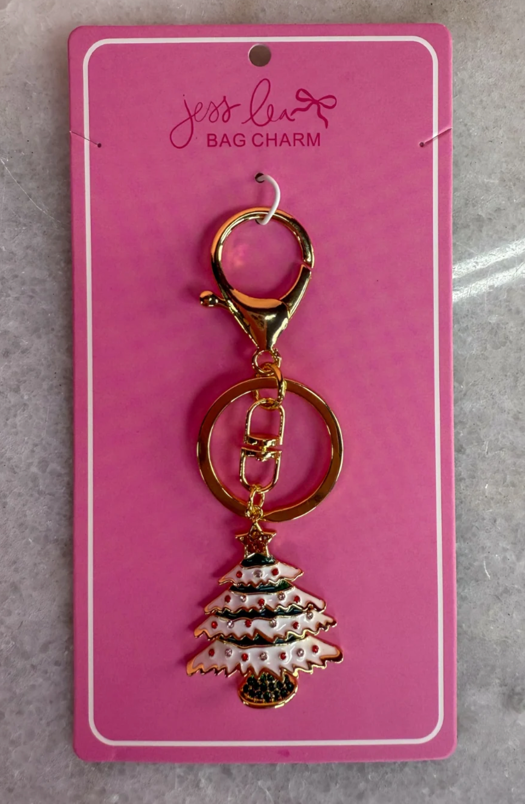 Festive Fir Bag Charm