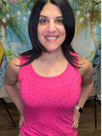 Everyday Jade Rhinestone AZI Tank (4 colors)