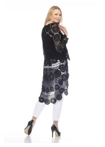Beth AZI Crochet Hi-Low Tunic