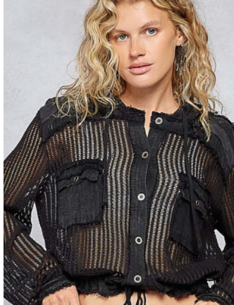 Our Favorite Open Weave POL Jacket