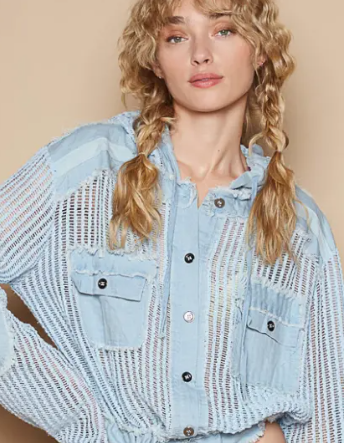 Our Favorite Open Weave POL Jacket