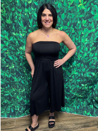 Devon DOUBLE LAYERED STRAPLESS TUBE TOP JUMPSUIT